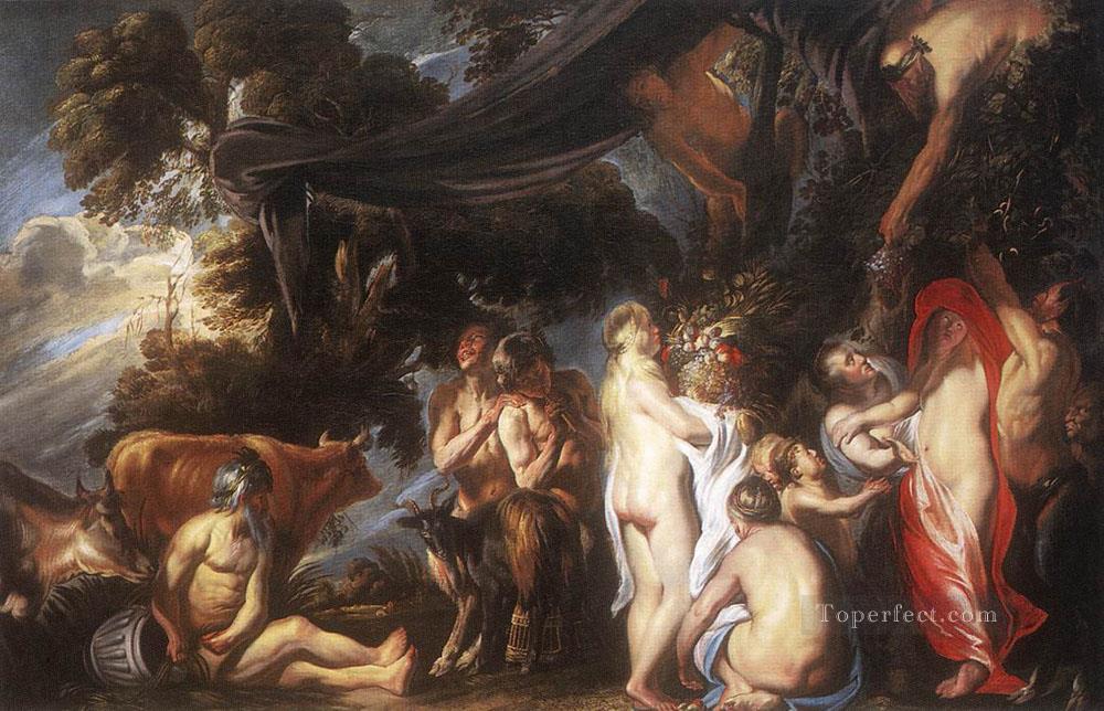 Allegory of Fertility Flemish Baroque Jacob Jordaens Oil Paintings
